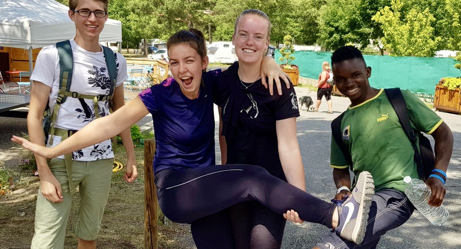 Gezelligheid op de camping Gezelligheid op de camping